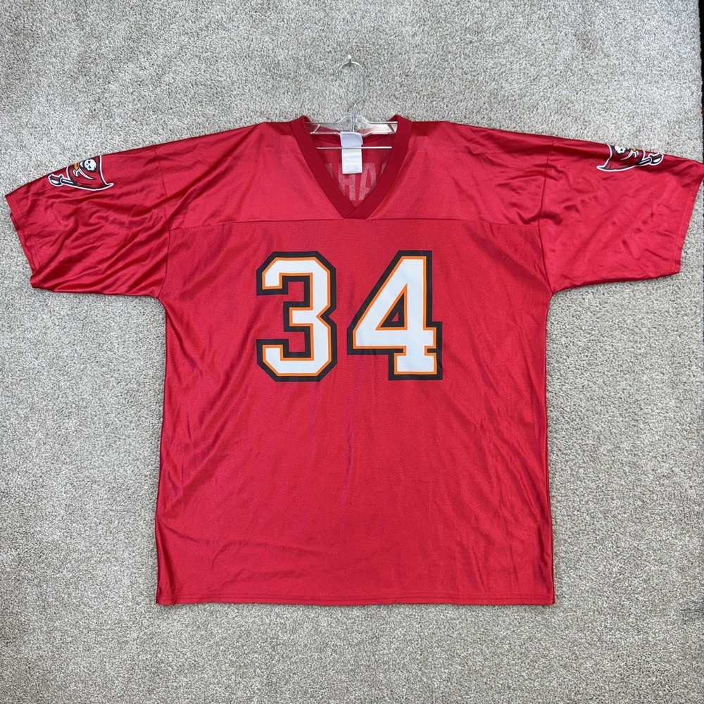 NFL Team Apparel Tampa Bay Buccaneers Earnest Graham 34 Jersey Mens 2XL Red